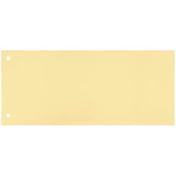 Separatore per archivio con due fori Q-Connect 24x10,5 cm 190 g/m² giallo conf. da 100 - KF00516