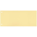 Separatore per archivio con due fori Q-Connect 24x10,5 cm 190 g/m² giallo conf. da 100 - KF00516