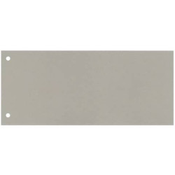 Separatore per archivio con due fori Q-Connect 24x10,5 cm 190 g/m² grigio conf. da 100 - KF00513