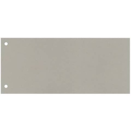 Separatore per archivio con due fori Q-Connect 24x10,5 cm 190 g/m² grigio conf. da 100 - KF00513