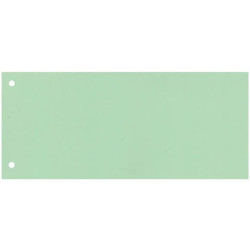 Separatore per archivio con due fori Q-Connect 24x10,5 cm 190 g/m² verde conf. da 100 - KF00518