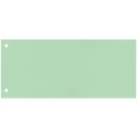 Separatore per archivio con due fori Q-Connect 24x10,5 cm 190 g/m² verde conf. da 100 - KF00518