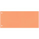 Separatore per archivio con due fori Q-Connect 24x10,5 cm 190 g/m² arancio conf. da 100 - KF00519