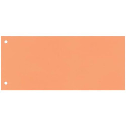 Separatore per archivio con due fori Q-Connect 24x10,5 cm 190 g/m² arancio conf. da 100 - KF00519