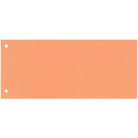 Separatore per archivio con due fori Q-Connect 24x10,5 cm 190 g/m² arancio conf. da 100 - KF00519