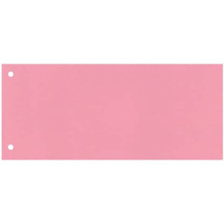 Separatore per archivio con due fori Q-Connect 24x10,5 cm 190 g/m² rosa conf. da 100 - KF00517