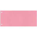 Separatore per archivio con due fori Q-Connect 24x10,5 cm 190 g/m² rosa conf. da 100 - KF00517