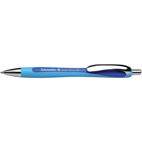 Penna a sfera a scatto Schneider Slider Rave ricaricabile tratto XB blu 132503