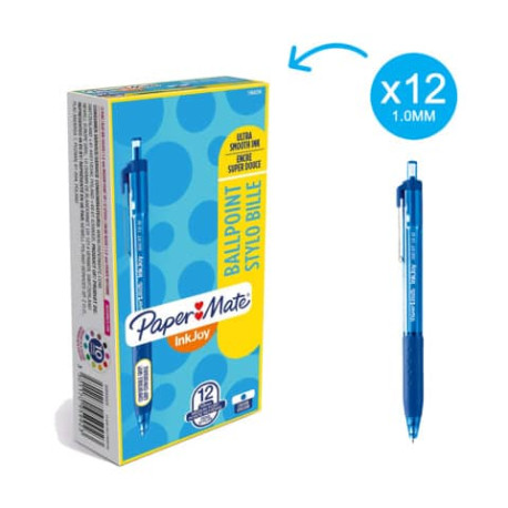 Penna a sfera a scatto Paper Mate InkJoy 300 RT ULV M 1 mm blu S0959920