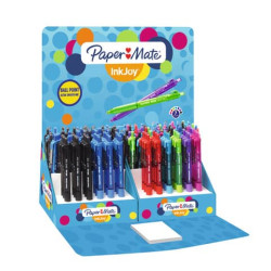 Penne a sfera a scatto Paper Mate InkJoy 300 RT ULV M 1 mm assortiti espositore da 150 pezzi - 18638