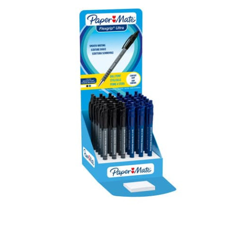 Penna a sfera a scatto Paper Mate Flexgrip Ultra M 1,0 mm assortiti espositore a 36 - S0189343