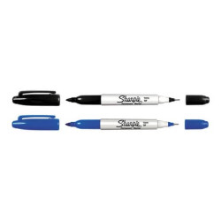 Marcatore permanente Sharpie Twin Tip EF F a doppia punta conica 1-0,5 mm blu S0811120