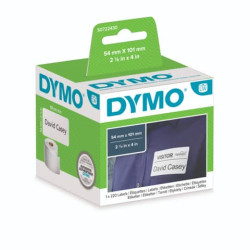 Rotolo da 220 etichette Dymo LabelWriter Spediz./Badge 54x101 mm bianco S0722430