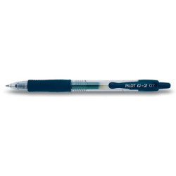 Penna a sfera a scatto Pilot G-2 0,7 mm blu scuro 001489