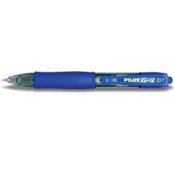 Roller gel a scatto ricaricabile Pilot G-2 Pixie 0,7 mm blu 001411