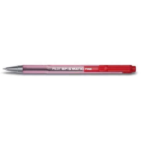 Penna a sfera a scatto Pilot BPS Matic punta fine 0,7 mm rosso 001627