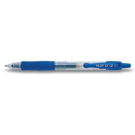 Penna a sfera a scatto Pilot G-2 0,7 mm blu 001521