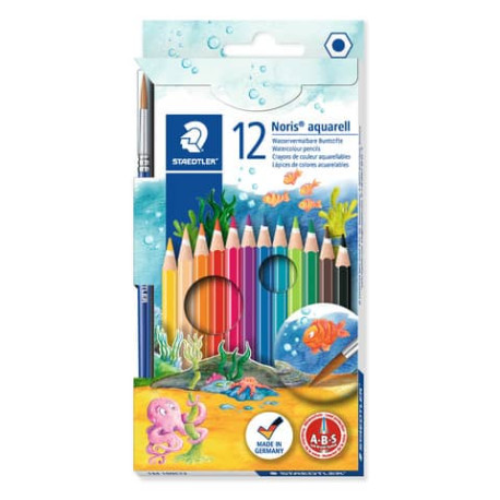 Matite colorate Staedtler Noris Club Aquarell 144 10 assortiti confezione da 12 pezzi - 144 10NC12