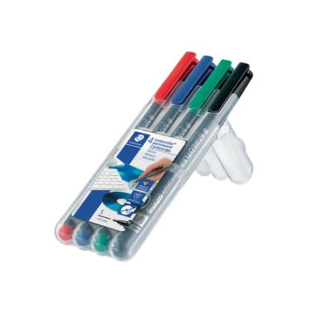 Marcatori Staedtler Lumocolor Permanent CD / DVD 310 assortiti 0,4 mm astuccio da 4 pezzi - 310 CDSW