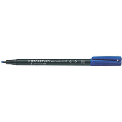 Penna a punta sintetica Staedtler Lumocolor permanent pen 317 M blu 317-3