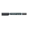 Marcatore doppia punta Staedtler Lumocolor permanent duo 348 0,6-1,5 mm nero - 348-9