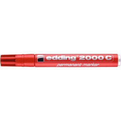 Marcatore permanente edding 2000 C punta conica 1,5-3 mm rosso 4-2000C002