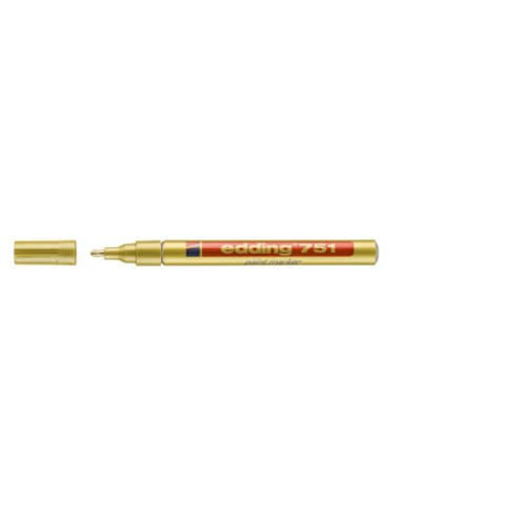 Marcatore a vernice edding 751 punta conica 1-2 mm oro 4-751053