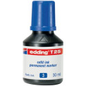 Inchiostro permanente per ricarica edding T 25 blu - 30 ml 4-T25003