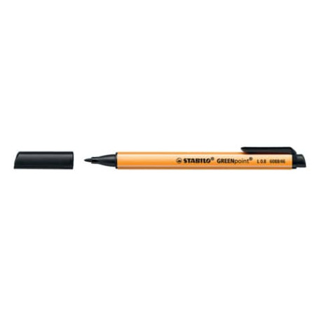 Penna con punta in fibra Stabilo GREENpoint 0,8 mm nero 6088/46 -  Lineacontabile