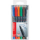 Penne Stabilo OHPen universal Fine (F) 0,7 mm assortiti astuccio da 6 - 842/6