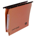 Cartelle sospese laterali per armadi CARTESIO 33 cm fondo a V arancio Conf. 50 pezzi - 114 F BETA - 