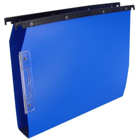 Cartelle sospese laterali per armadi CARTESIO PP 33 cm fondo a U 3 cm blu Conf. 25 pezzi - 514 M Bet