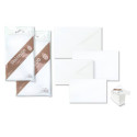 Biglietti con busta Ellebi - Sadoch Dalmazia "formato 4" 7,5x11 cm bianco Conf. 10 pezzi - 8034