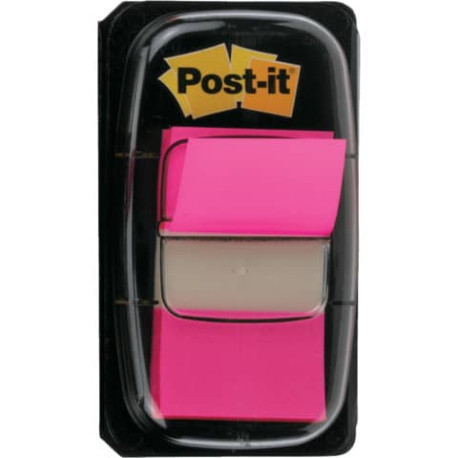 Segnapagina removibili Post-it® Index Medium con dispenser rosa vivace 50 segnapagina - 680-21