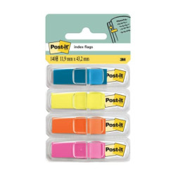 Segnapagina removibili Post-it® Index Mini con dispenser limone, viola, rosa, turchese 4 conf. da 35