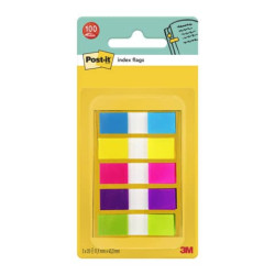 Segnapagina removibili Post-it® Index Mini con dispenser brillanti assortiti 5 confezioni da 20 - 68