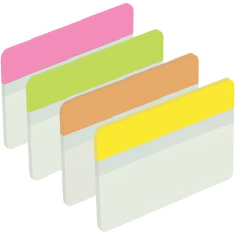 Segnapagina removibili Post-it® Index Strong bordi assortiti per archivio 4 blocchetti da 6 - 686-PL