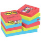 Foglietti riposizionabili Post-it® Super Sticky 47,6x47,6 mm Bora Bora conf. 12 blocc. da 90 ff - 62