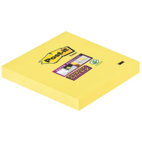 Foglietti riposizionabili Post-it® Super Sticky Notes 76x76 mm 90 ff giallo oro 654-S