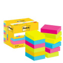 Foglietti riposizionabili Post-it® Notes Energy 51x38 mm neon assortiti conf. 12 blocchetti da 100 f