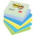 Foglietti riposizionabili Post-it® Notes Dream 76x76 mm neon assortiti conf. 6 bloc. da 100 ff - 654