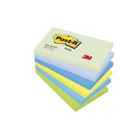 Foglietti riposizionabili Post-it® Notes Dream 76x127 mm assortiti conf. 6 bloc. da 100 ff - 655-MTD