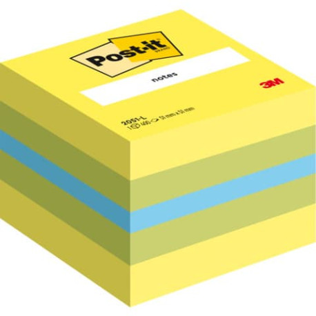 Foglietti riposizionabili colorati Post-it® Notes Minicubo 51x51 mm giallo 400 ff - 2051-L