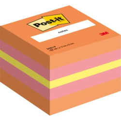 Foglietti riposizionabili colorati Post-it® Notes Minicubo 51x51 mm rosa 400 ff - 2051-P