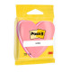 Foglietti riposizionabili colorati Post-it® Notes cubo sagomato cuore 250 ff - 2007H