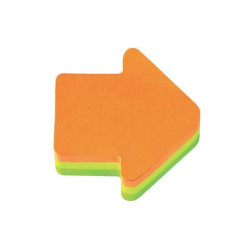 Foglietti riposizionabili colorati Post-it® Notes cubo sagomato freccia 250 ff - 2007A