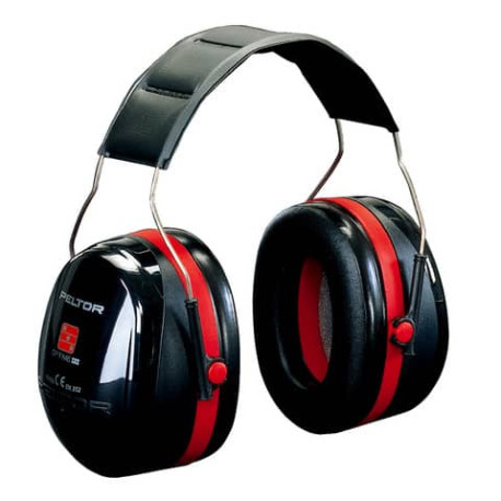 Cuffie auricolari 3M nero/rosso  Optime III