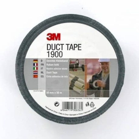 Nastro adesivo telato 3M Value Duct Tape nero 1900