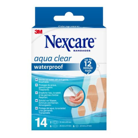 Cerotti Nexcare™ Aqua 360° assortiti in 3 misure impermeabili assortiti Conf. 14 cerotti - N1214ASD0