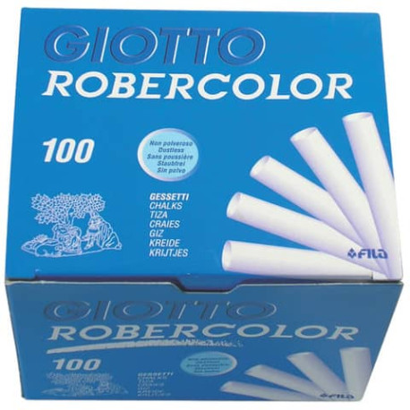 Gessetti GIOTTO Robercolor bianco  astuccio da 100 - 538800